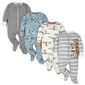 4-Pack Sleep 'N Play Footie Pajamas for Baby Boys